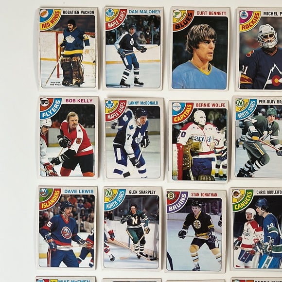 28 CARD LOT 1978-79 Vintage O-Pee-Chee Hockey Lanny McDonald Rogatien Vachon - Picture 2 of 10